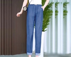 八分直筒哈倫褲