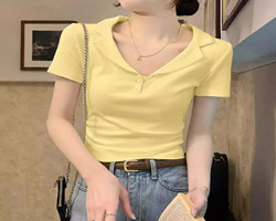 翻領正肩T恤
