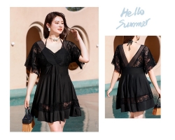 蕾絲連衣裙泳衣