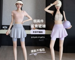 運動鯊魚短裙褲
